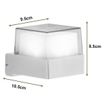 POWERTECH LED φωτιστικό τοίχου HLL-0156, 7W, 4000K, 560lm, IP65, λευκό - Image 3