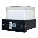 POWERTECH LED φωτιστικό τοίχου HLL-0157, 7W, 4000K, 560lm, IP65, μαύρο - Image 3