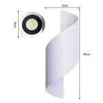 POWERTECH LED φωτιστικό τοίχου HLL-0162, 10W, 4000K, 800lm, IP65, λευκό - Image 3