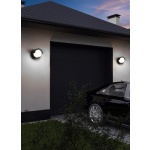 POWERTECH LED φωτιστικό τοίχου HLL-0167, 12W, 4000K, 960lm, IP65, μεταλλικό, μαύρο - Image 2