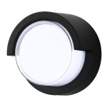 POWERTECH LED φωτιστικό τοίχου HLL-0167, 12W, 4000K, 960lm, IP65, μεταλλικό, μαύρο