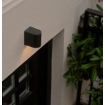 POWERTECH φωτιστικό τοίχου HLL-0187 για GU10 λάμπα, μεταλλικό, IP65, μαύρο - Image 2