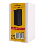 POWERTECH φωτιστικό τοίχου HLL-0188 για 2x GU10 λάμπες, μεταλλικό, IP65, μαύρο - Image 5