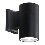 POWERTECH φωτιστικό τοίχου HLL-0189 για GU10 λάμπα, μεταλλικό, IP65, μαύρο