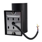 POWERTECH φωτιστικό τοίχου HLL-0189 για GU10 λάμπα, μεταλλικό, IP65, μαύρο - Image 3