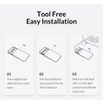 ORICO θήκη για 2.5" SATA HDD/SSD HM25U3, 5Gbps, μαύρη - Image 4