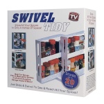 Επιτραπέζια βάση μπαχαρικών HUH-0038, 28 x 10.5 x 28cm, λευκή - Image 4