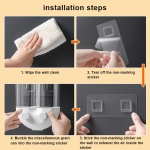 Διανεμητής δημητριακών HUH-0049, με επιτοίχια βάση, 1300ml, λευκός - Image 3