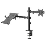 BRATECK βάση γραφείου οθόνης LDT66-C024ML, 17-32", έως 9kg, με θέση για laptop - Image 4