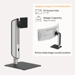 BRATECK βάση γραφείου οθόνης LDT70-T01, 17-49", έως 18kg, heavy duty - Image 3