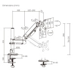 BRATECK βάση γραφείου οθόνης LDT97-C012PE, 17-32", έως 9kg - Image 5