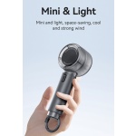 USAMS φορητός ανεμιστήρας LU01 με 5 ταχύτητες, 2000mAh, μαύρος - Image 3