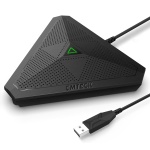 CMTECK επιτραπέζιο μικρόφωνο M001, omnidirectional, USB, μαύρο