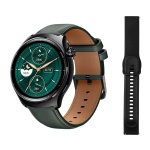 MIBRO smartwatch Lite 3 Pro με 2x λουράκια, heart rate, 1.32" AMOLED, GPS, 5 ATM, μαύρο/πράσινο