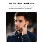 MIBRO earphones με θήκη φόρτισης M1, TWS, ENC, 25/350mAh, μπλε - Image 4