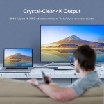 ORICO docking station MC-U501P, 5 θυρών, USB-C σύνδεση, 60W PD, 4K, γκρι - Image 4