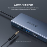 ORICO docking station MC-U501P, 5 θυρών, USB-C σύνδεση, 60W PD, 4K, γκρι - Image 5