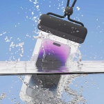 POWERTECH αδιάβροχη θήκη smartphone MOB-2013, IPX8, μπλε-λευκή - Image 2