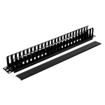 POWERTECH cable management NETW-0029 για rack 19"/1U, πλαστικό, μαύρο - Image 2