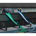 POWERTECH βούρτσα προστασίας για rack NETW-0030, 19"/1U, μεταλλικό, μαύρο - Image 2