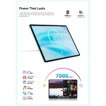 TECLAST tablet P50 2025, 11", 8/128GB, 4G, Android 15, 7000mAh, μπλε - Image 3