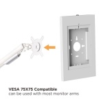 BRATECK επιτοίχια βάση tablet PAD34-01, αντικλεπτική, 9.7-11", μαύρη - Image 4