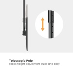 BRATECK βάση τηλεόρασης οροφής PLB-CE1568XL, 50-100", έως 80kg, heavy duty - Image 5