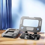 POWERTECH επιτραπέζια βάση για tablet PT-1355 έως 16", foldable, μαύρη - Image 3