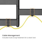 POWERTECH επιτοίχια βάση τηλεόρασης PT-1423, 37-90", 75kg, heavy duty, full motion - Image 5