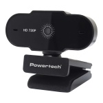 POWERTECH web camera PT-1426, 0.9MP, 720p HD, fixed εστίαση, 1.5m, μαύρη