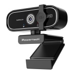 POWERTECH web camera PT-1427, 5MP, 2K QHD, αυτόματη εστίαση, 1.5m, μαύρη
