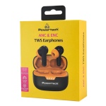 POWERTECH earphones με θήκη φόρτισης PT-1431, True Wireless, 40/400mAh, ANC & ENC, μαύρα - Image 4