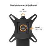 POWERTECH βάση γραφείου οθόνης PT-1449 με βάση mini PC, 17-32", έως 8kg - Image 5