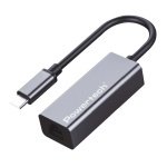 POWERTECH αντάπτορας δικτύου PT-1455, USB-C, 1000Mbps Ethernet, γκρι