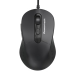 POWERTECH ενσύρματο ποντίκι PT-1467, οπτικό, έως 1600DPI, μαύρο