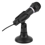 POWERTECH μικρόφωνο PT-859, με βάση, δυναμικό, 3.5mm, μαύρο - Image 3