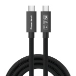 POWERTECH καλώδιο USB-C PTR-0165, USB4, 240W, 40Gbps, 8K/60Hz, 1m, μαύρο