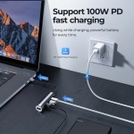 JOYROOM docking station S-H113-DG, 4 θυρών, USB-C, 100W PD, 4K, γκρι - Image 3