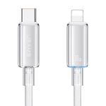 USAMS καλώδιο Lightning σε USB-C US-SJ659, 30W, 480Mbps, 1.2m, λευκό