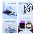 USAMS καλώδιο Lightning σε USB-C US-SJ692, 30W, 480Mbps, 1m, μαύρο - Image 2