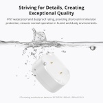 SONOFF smart ανιχνευτής πλημμύρας SNZB-05P, ZigBee, μπαταρίας, λευκός - Image 5