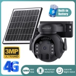 SECTEC smart ηλιακή κάμερα ST-515C-3M-4G-BK, 3MP, 4G, SD, PTZ, IP65 - Image 2