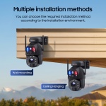 SECTEC smart ηλιακή κάμερα ST-598-6M-4G-20W-EU, 3MP dual lens, 20x zoom, 4G, SD, PTZ - Image 3