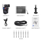 SECTEC smart ηλιακή κάμερα ST-5986M, 3MP dual lens, 20x zoom, 4G, SD, PTZ - Image 5