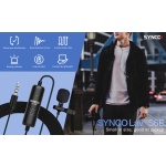 SYNCO μικρόφωνο Lav-S6E με clip-on, omnidirectional, 3.5mm, 6m, μαύρο - Image 2