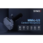 SYNCO μικρόφωνο SY-U3-MMIC με μαγνήτη, δυναμικό, καρδιοειδές, USB, μαύρο - Image 2