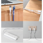 POWERTECH οργανωτής καλωδίων TIES-032, 3.3x1x1cm, διαφανές, 20τμχ - Image 2