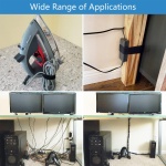 POWERTECH ταινία τύπου velcro TIES-080, 48mm, 5m, μαύρη - Image 2