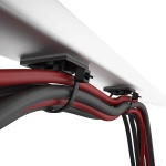 POWERTECH βάσεις δεματικών καλωδίων TIES-081, 3M αυτοκόλλητο, 2.82x2.82cm, μαύρο, 50τμχ - Image 2