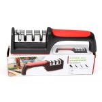 Ακονιστήρι μαχαιριών TOOL-0080, 4 επιπέδων, μαύρο & κόκκινο - Image 3